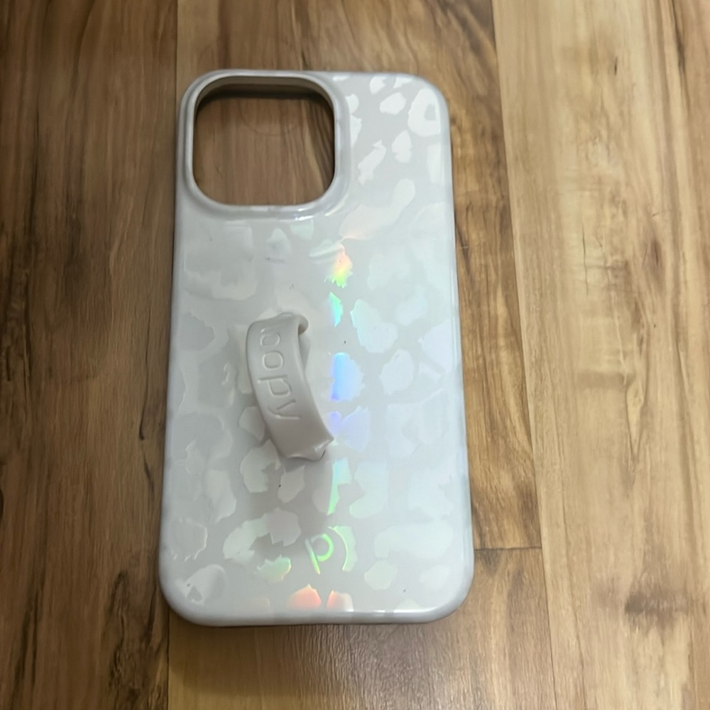 iPhone 13 Pro Loopy Case - opal leopard